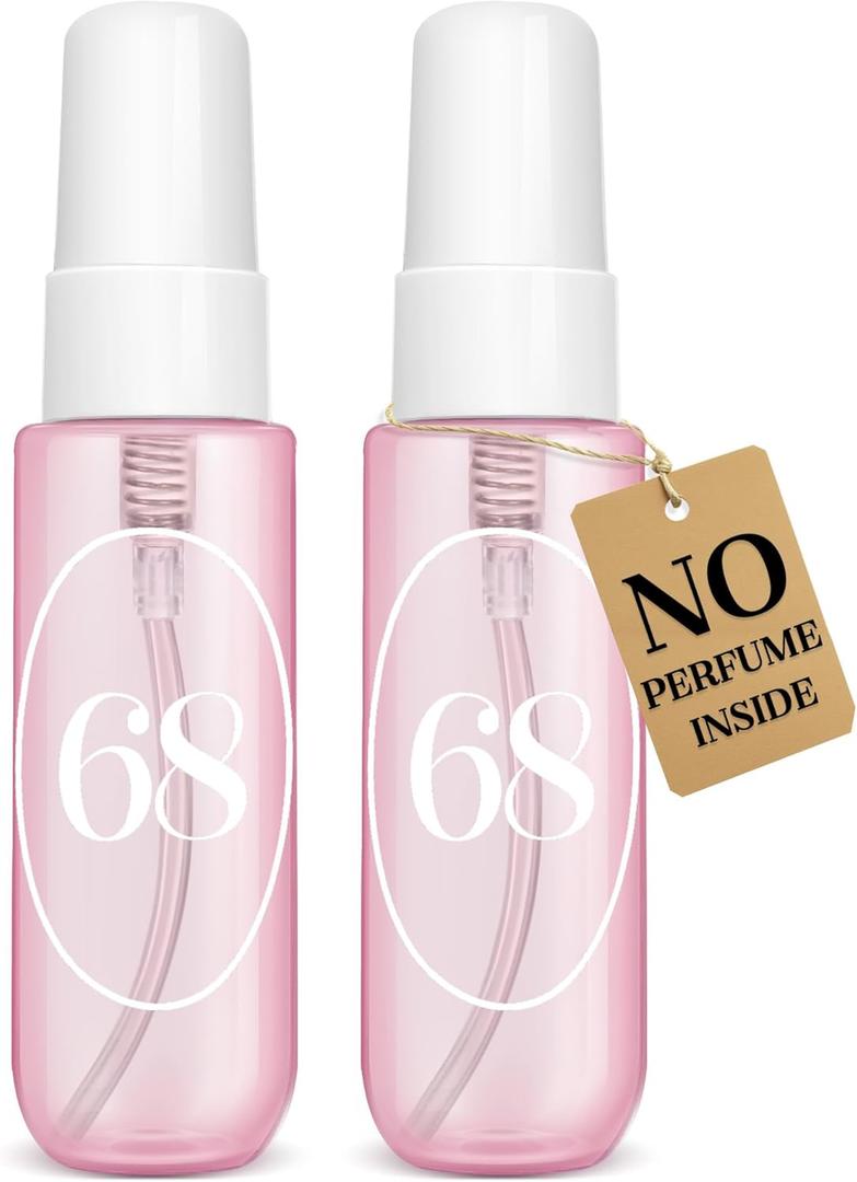 Empty Travel Size Toiletries Bottles Compatible with Sol de Janeiro 68 Perfume, 1 OZ TSA Approved Leak-Proof Refillable Containers, Refillable for 3 OZ & 8.1 OZ, Travel Essentials, No Perfume Included