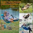 KingCamp Hammock Chair with Footrest Heavy Duty Swinging Rocking Camping Chairs for Adults up to 400lbs, Folding Portable Oversized Rocker with Cup Holder & Pillow for Outdoor Beach Lawn RV Sports