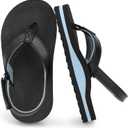 INMINPIN Toddler Boys Girls Flip Flops Comfortable Cushion Mat Summer Beach Pool Sandals Little Kids Non Slip Slide Sandal with Backstrap