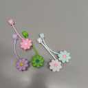 5 PCS Silicone Straw Covers Cap Compatible with Stanley 30&40 Oz Cup, 10mm Cute Flower Straw Toppers for Tumblers, Dust-Proof Drinking Straw Caps for Reusable Straws Tips Lids