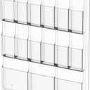 Acrylic Brochure Holder Wall Mount,3 Magazine Holders,Pamphlet Holder