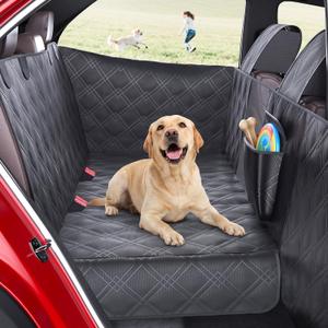 Surfcabin Dog Car Seat Cover for Back Seat with Door Protection | Waterproof & Resists Dog Scratches, Non-Slip, Easy to Install & Foldable Dog Hammock for MidSize SUVs