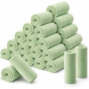 Newwiee 48 Pcs Fleece Throw Blankets Bulk 50'' x 60'' Oeko-tex Standard 100 Certified Spring Outdoor Wedding Guest Blankets Lightweight for Sleepover Donation Lap Pet Sofa Home (Sage Green)