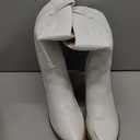 DREAM PAIRS Women's Cowboy Boots Pull On Cowgirl Boots Mid Calf Western Boots (White, 6.5)