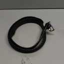 DOCKERS mens Braided Belt (38, Black Silver Buckle)