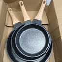 YIIFEEO Frying Pans Nonstick, Induction Frying Pan Set Granite Skillet Pans for Cooking Omelette Pan Cookware Set with Heat-Resistant Handle, Christmas Gift for Women (8" &9.5" &11"), 3 Pcs - 8inch&9.5inch&11inch