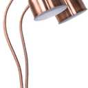 Dual Bulb Food Heat Lamp Restaurant Food Warmer Light Portable Heating Lamps (Dual Head(Copper))