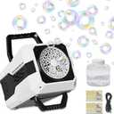 2026 Bubble Blower with LED Lights Automatic Bubble Machine Operated by USB or Battery,for Wedding/Outdoor Party Essential Toy Kids Birthday Gift
