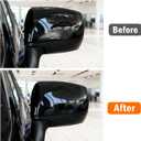 Yumzeco 1PC Compatible with Subaru Side Mirror Cover Forester/Outback/Impreza/Crosstrek/Legacy, Driver Side for Subaru Mirror Cap W/O Light Clip-on 91059FJ010 Replacement-Left, Glossy Black