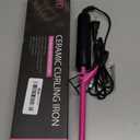 DAN Technology Small Ceramic Curling Wand with Adjustable Temperature for Tight Curls on Short & Long Hair (3/8 Inch, 10MM)