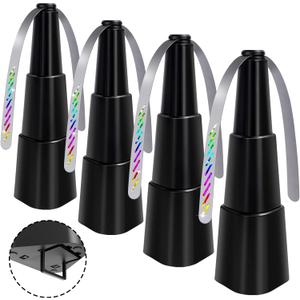 Fly Fans for Tables,Food Indoor Outside,4 Pack Portable Outdoor Picnic Fan,Batteries Powered Table Restaurant, Party, Home,Outdoor Dinner(Black)