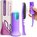 Ecoblossom Menstrual Cup & Disc Applicator Tool - Comfortable & Easy Insertion & Removal - Compatible with Most Period Cups and Discs (Purple)