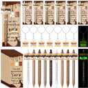 Sayglossy 20 Sets S'more Appreciation Gifts for Employee Bulk Positive Marshmallow Pens Glow in The Dark Emotional Marshmallow Keychains and Thank You Cards for Office Employee Coworkers Staff Team (Cute)