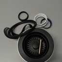 Kraus Kitchen Sink Strainer for 3.5-Inch Drain Openings in Black, PST1-BL