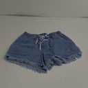 YOCUR Womens Lightweight Shorts Casual Baggy Trendy Hot Pants Elastic Waist Drawstring Comfy Shorts, S, Light Blue