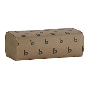Boardwalk Multifold Disposable Bathroom Paper Hand Towels, 1-Ply, 9 x 9.45, 250 Towels/Pack, 16 Packs/Carton, Natural