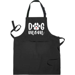 Dog Mom Gifts, Dog Aprons for Women with Pockets, Dogs Lovers Gifts Grooming Apron