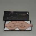MZOO Sleep Eye Mask for Side Sleeper Men Women, Zero Eye Pressure 3D Sleeping Mask, Light Blocking Patented Design Night Blindfold, Soft Eye Shade Cover for Travel, Pink