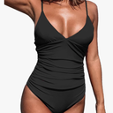 CUPSHE Women's One Piece Swimsuit Tummy Control V Neck Bathing Suits, Size: M