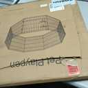 Puppy Pet Playpen 8 Panel 24 Inch Indoor Outdoor Metal Portable Folding Animal Exercise Dog Fence Ideal for Pet Animals Dog Cat Rabbit Breed Puppy (24" x 24" x 8)