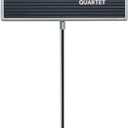 Quartet 7920M Quartet Adjustable Single-Pedestal Magnetic Letter Board, 20 x 16, BLK/GY Frame,Black