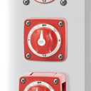 Blue Sea Systems 4Position Mini Selector Battery Switch, Red, 6007 mSeries
