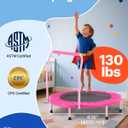 VEVOR 3FT Trampoline for Kids, 36" Trampolines Indoor/Outdoor Trampoline for Toddlers, Foldable Mini Baby Jump Toy with Foam Handle, Recreational Trampolines Birthday Gift for 3+ Years Kids