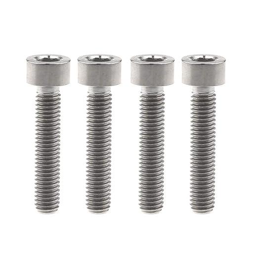 Titanium Bolt M5 M6x10 12 15 20 25 30 35mm Torx Dished Screws for Locomotive Motorcycle Shell Modification Repair Pack of 3  (Black, M6x10mm)