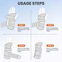 Carpal Tunnel Wrist Brace Night Support Fit Right Hand for Work, Pain Relief Wrist Splint for Tendonitis, Sprain, Strain, Rigid Hand Brace for Arthritis for Women and Men (Black, L/XL, Right Hand)