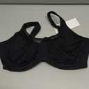 HSIA Minimizer Bras for Women Plus Size, Full Coverage Coolcomfort T Shirt Unlined Bra with Underwire for Heavy Breast (34DDD, Black)