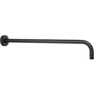 NearMoon Shower Arm, Extra Extension Arm with Flange, Stainless Steel Wall-Mounted Showerhead Extender Pipe (20 Inch, Matte Black)