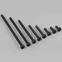 180pcs M3 x 35mm Hex Socket Head Cap Screws Bolts, 12.9 Grade Alloy Steel, Black Oxide Finish, Allen Socket Drive, Full Threads,with Hex Spanner