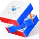 GAN 356 ME, Speed Cube 3x3 Magnetic Puzzle Toy with 48 Magnets GES Pro+ Customized 12 Tension Settings, Ideal for Children Kids Adults, GAN 356 M Upgraded Version, Frosted Version