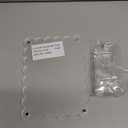 Sonogram Picture Frame Dual, Magnetic Ultrasound Frame with Stand - 2 Pack Clear Acrylic Scalloped Edge for Pregnancy Announcement, Baby Shower Gifts