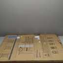 Cumbor 36" Extra Tall Baby Gate for Stairs, 29.7-40.6"(Extensions Included) Wide Dog Gate for Doorways, Pressure Mounted Auto-Close Pets Gates for Dogs Indoor, Durable Safety Child Gate, White