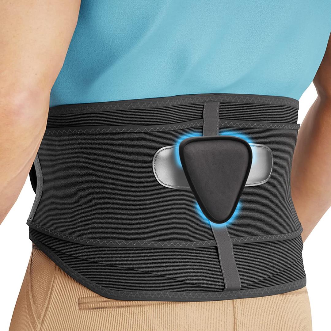 Modvel Back Brace for Lower Back Pain Women and Men  Lumbar Support Belt for Sciatica, Herniated Disc, Muscle Strain  Adjustable Breathable Work Brace with 6 Stays  Support for Posture Size XXXL