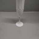 Plastic Champagne Flutes,48PCS White Solid Wine Glasses Goblets Shatterproof Mimosa Bar Reusable Vintage Champagne Flutes Stemmed Drinking Cups for Weddings, Bachelor Parties, Toasting,Cava, Prosecco