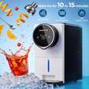 Antarctic Star Nugget Ice Maker Countertop Gen 2, Self-Cleaning Portable Ice Machine, 33 lbs/24H, 1.8L Water Tank, 1.5 lbs Ice Storage, Touch Screen & Auto Ice Drop, for Home/Office/Kitchen