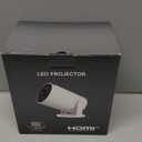 Mini Portable Projector 4K WiFi 6 BT 5.2 Upgraded Portable Projector Full HD Supported for Phone /PC /TV /HDMI /PS5 /Laptop Auto Keystone Home Theater 180 Rotation [Built-in App] White