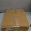 Cut-Out Design 16" Short Dog Gate for Small Dogs, Foldable Retractable Puppy Gate Indoor - Freestanding Lightweight Pet Barrier for Doorways, Stairs, Hallways (Extends to 35", White)