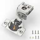 [Closing Speed Control] 50 Pack 1-1/4 Inch Overlay Soft Close Hinges for Face Frame Cabinet, 4D Adjustment, Stainless Steel Kitchen Cabinet Hardware, 105 Open Concealed Self Closing Hinge