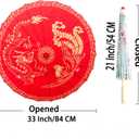 Chinese Japanese Handmade Parasol Umbrella,Asian Decoration DIY Art Dance Classical Umbrella for Wedding Parties Photography Costumes Cosplay(1 PCS)