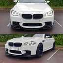 Front Bumper Lip Splitter Spoiler Compatible with BMW M5 F10M 2012 2013 2014 2015 2016 4pcs M Style Air Chin Body Kit Exterior Accessories Glossy Black