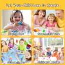 Air Dry Clay Kit 50 Colors with Tools, DIY Magic Modeling Clay for Kids Crafts, Soft and Non-Sticky, Birthday Christmas Gift for Boys Girls Teens (50 Colors)