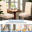 Dioxide High Stretch Chair Covers for Dining Chairs, Washable Dining Chair Covers Set of 6, Soft Dining Chairs Seat Covers, Parsons Chair Slipcover Protectors for Home Hotel Restaurant Banquet