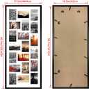 QUTREY Collage Picture Frame 4x6, 20 Opening Black Large Photo Frame for Multiple 4 by 6 inch Pictures for Wall