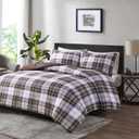 Madison Park Parkston Plaid King/ Cal King Comforter Set, 3 Piece Brown