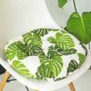 vctops Bohemian Soft Round Chair Pad Garden Patio Home Kitchen Office Seat Cushion Leaf Diameter 18"