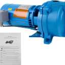 J5S Shallow Well Jet Pump Compatible with Goulds J5S, 1/2 HP Heavy-Duty Cast Iron Self-Priming Water Pump for Home Supply, Villa & Booster Water Supply Systems, 115/230V, 3500 RPM, 60 HZ, 16.5 GPM