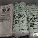 SUNROX Gel Memory Foam Chair Cushions, FadeShield Water-, Stain-Resistant Durable Reversible Seat Cushion Pads with Ties for Indoor/Outdoor Kitchen Dining Office 17"x16" Set of 6, Cream